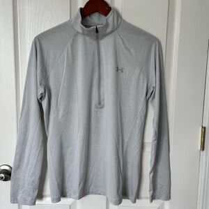 Under Armour Light Gray HeatGear Pullover